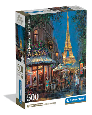 Night At The Eiffel Caf&eacute; - Compact Box Paris & France By Clementoni