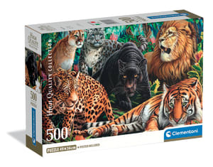 Wild Cats - Compact Box Big Cats By Clementoni