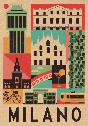 Style in the City - Milan Collage By Clementoni