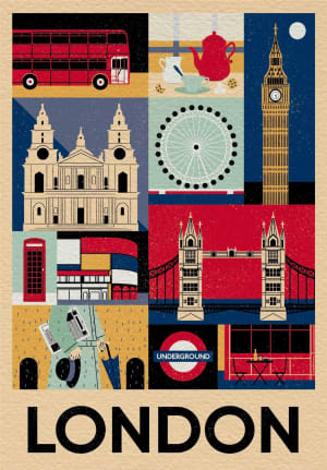 Style in the City - London Collage By Clementoni