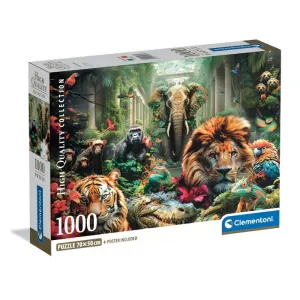 Mystic Jungle - Compact Box Jungle Animals By Clementoni