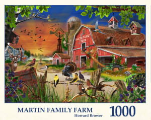 Martin Family Farm Winter By Tau