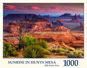 Sunrise In Hunts Mesa Landscape By Tau