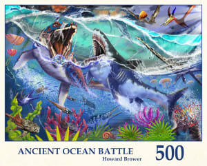 Ancient Ocean Battle Sea Life By Tau