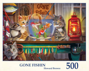 Gone Fishing Cats By Tau