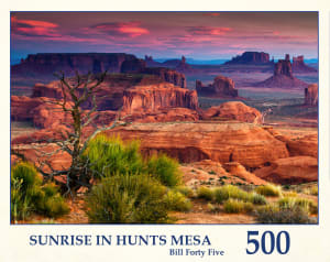 Sunrise In Hunts Mesa Landscape By Tau