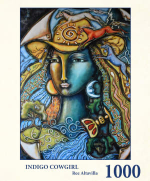 Indigo Cowgirl People By Tau