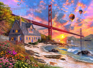 Golden Gate Sunset San Francisco By Vermont Christmas Company