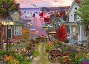 Evening in the Harbor Sunrise & Sunset By Vermont Christmas Company