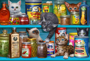 Cupboard Kittens Around the House By Vermont Christmas Company