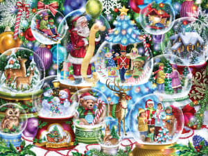 Snow Globes Collage By Vermont Christmas Company