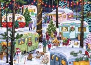 Camping for Christmas Jigsaw Puzzle Advent Calendar Christmas Advent Calendar Puzzle By Vermont Christmas Company