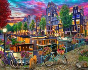 Amsterdam Canal Amsterdam Jigsaw Puzzle By Vermont Christmas Company