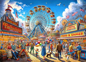 Amusement Park Celebration By Vermont Christmas Company
