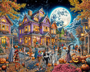 Moonlit Halloween Halloween By Vermont Christmas Company