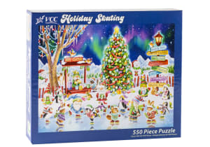 Holiday Skating Jigsaw Puzzle Christmas By Vermont Christmas Company