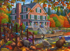 Autumn's Little Visitors Fall By Vermont Christmas Company