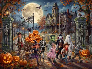 Fright Night Friends Halloween By Vermont Christmas Company