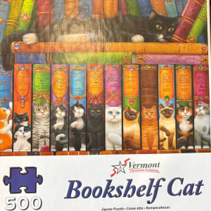 Bookshelf Cat Cats By Vermont Christmas Company