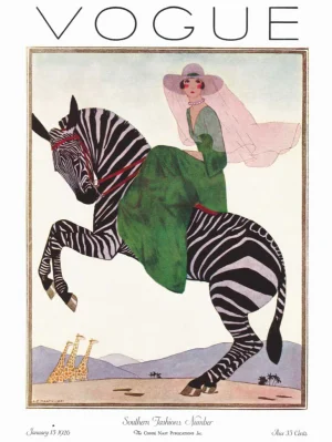Lady on a Zebra Magazines and Newspapers By New York Puzzle Co