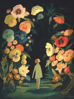 The Night Garden Flower & Garden By New York Puzzle Co