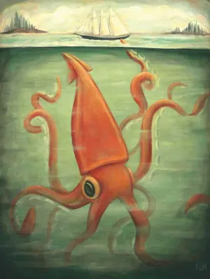 Kraken Underneath Boat By New York Puzzle Co