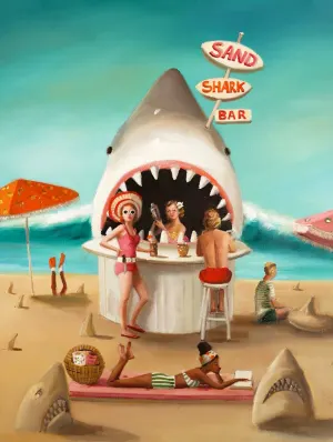 Sand Shark Bar Beach & Ocean By New York Puzzle Co