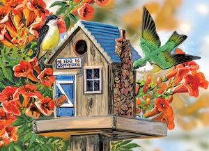 Trumpet Vines & Tree Sparrows Spring Large Piece By Eurographics