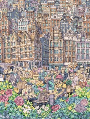 'Dam Charming City Amsterdam By New York Puzzle Co