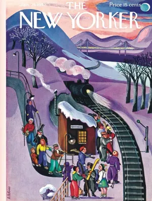 Skiing Express Magazines and Newspapers By New York Puzzle Co