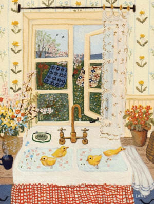 Forget-me-not Spring Around the House By New York Puzzle Co