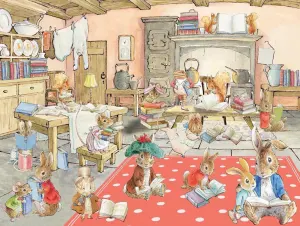 Peter Rabbit's Book Club Bunny By New York Puzzle Co