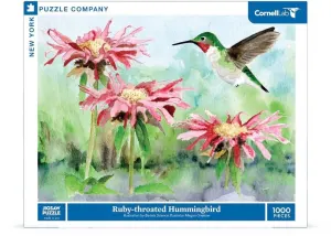Ruby-throated Hummingbird Flower & Garden By New York Puzzle Co