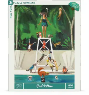 Pool Kitties Cats By New York Puzzle Co