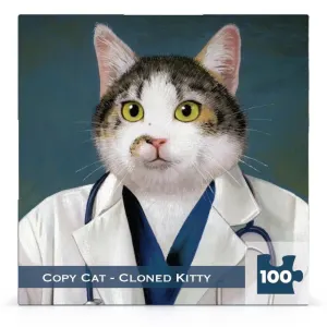Copy Cat - Cloned Kitty Humor By New York Puzzle Co