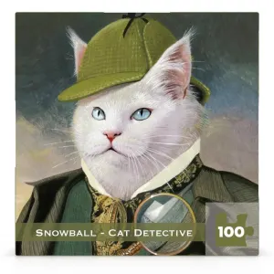 Snowball - Cat Detective Humor By New York Puzzle Co