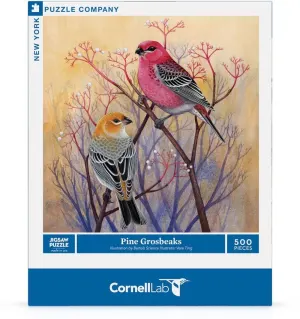Pine Grosbeaks Birds By New York Puzzle Co