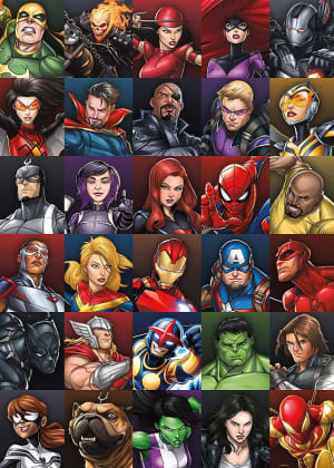 Marvel Heroes Collage Black Panther By Aquarius