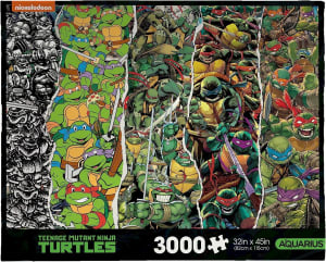 TMNT 3000 Piece Jigsaw Puzzle Pop Culture Cartoon By Aquarius