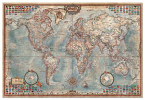 The World Executive Map Maps & Geography By Educa