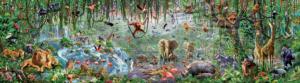 Wildlife - Scratch and Dent Waterfall Panoramic Puzzle By Educa
