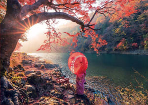 Sunrise In Katsura River, Japan Lakes & Rivers By Educa