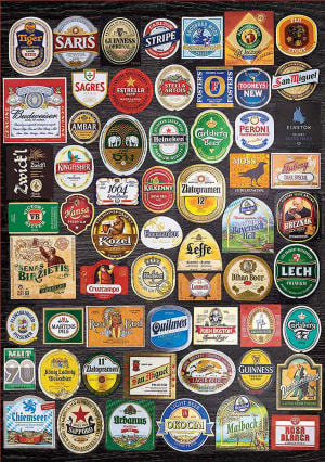 Beer Labels Collage Drinks & Adult Beverage By Educa