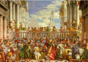 The Wedding At Cana, Paolo Veronese Religious By Educa