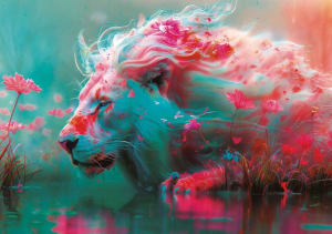 King Of Blossoms Big Cats By Educa