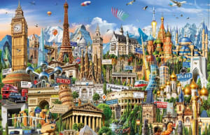 Symbols Of Europe "Miniature" Landmarks & Monuments By Educa