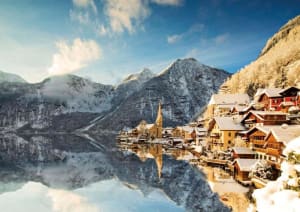 Hallstatt Winter Europe By Educa