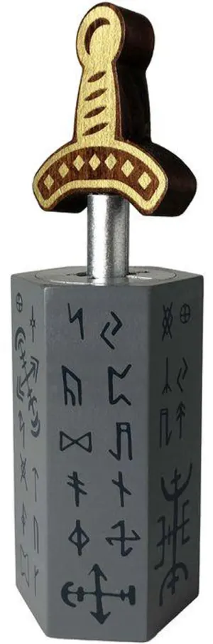 Sword In Stone Wooden Brainteaser Puzzle By Project Genius