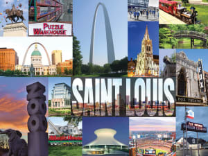 St. Louis Now - Puzzle Pack 5" x 7" St. Louis By Micro Puzzles