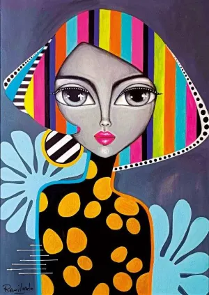 Colorful Girl People By Magnolia